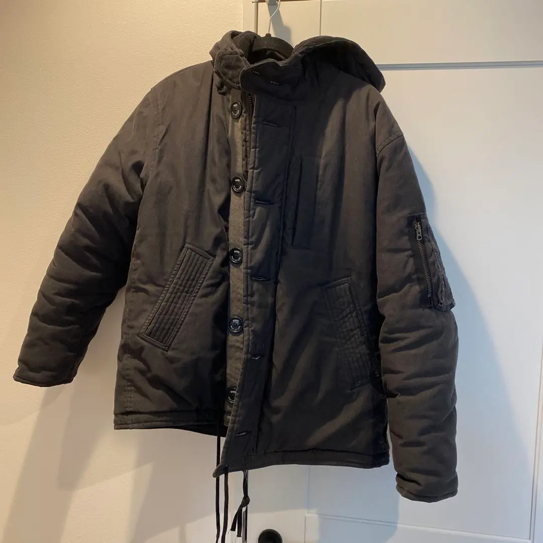 RATS ラッツ ミリタリー パーカー ジャケット Mサイズ 中古・古着通販】RATS (ラッツ) MA-2ジャケット ブラック サイズ