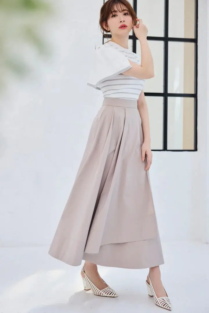 ハーリップトゥTallinn Asymmetry Long Skirt ブラック Tallinn Asymmetrical Long Skirt