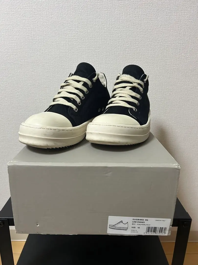 Rick Owens DRKSHDW ラモーンズ ロー サイズ40 Buy Rick Owens DRKSHDW Strobe Cotton Nylon Low 'Black Milk