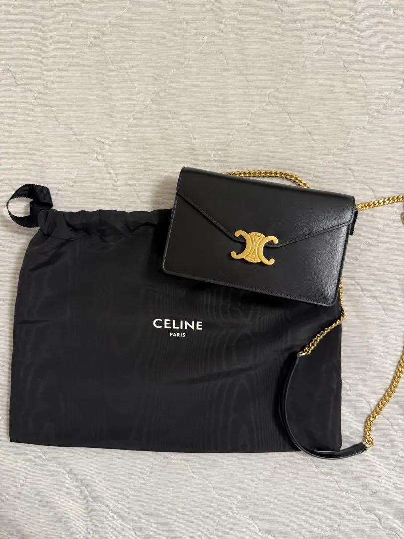 CELINE - セリーヌ チェーンウォレット マーゴ キュイル