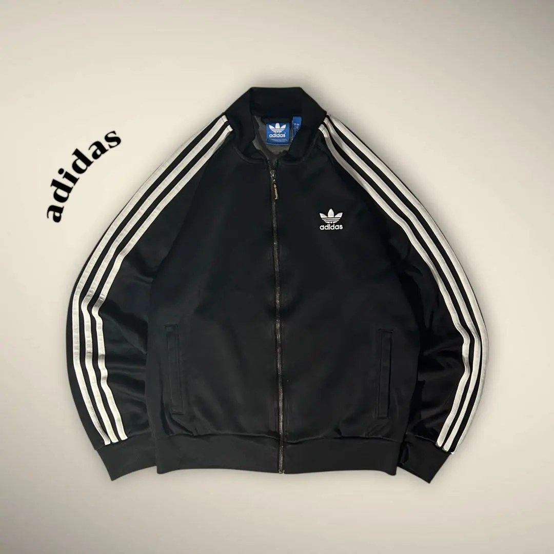Thumbnail of Adidas Adidas Superstar Track Jacket Black Trefoil Logo Embroidery L