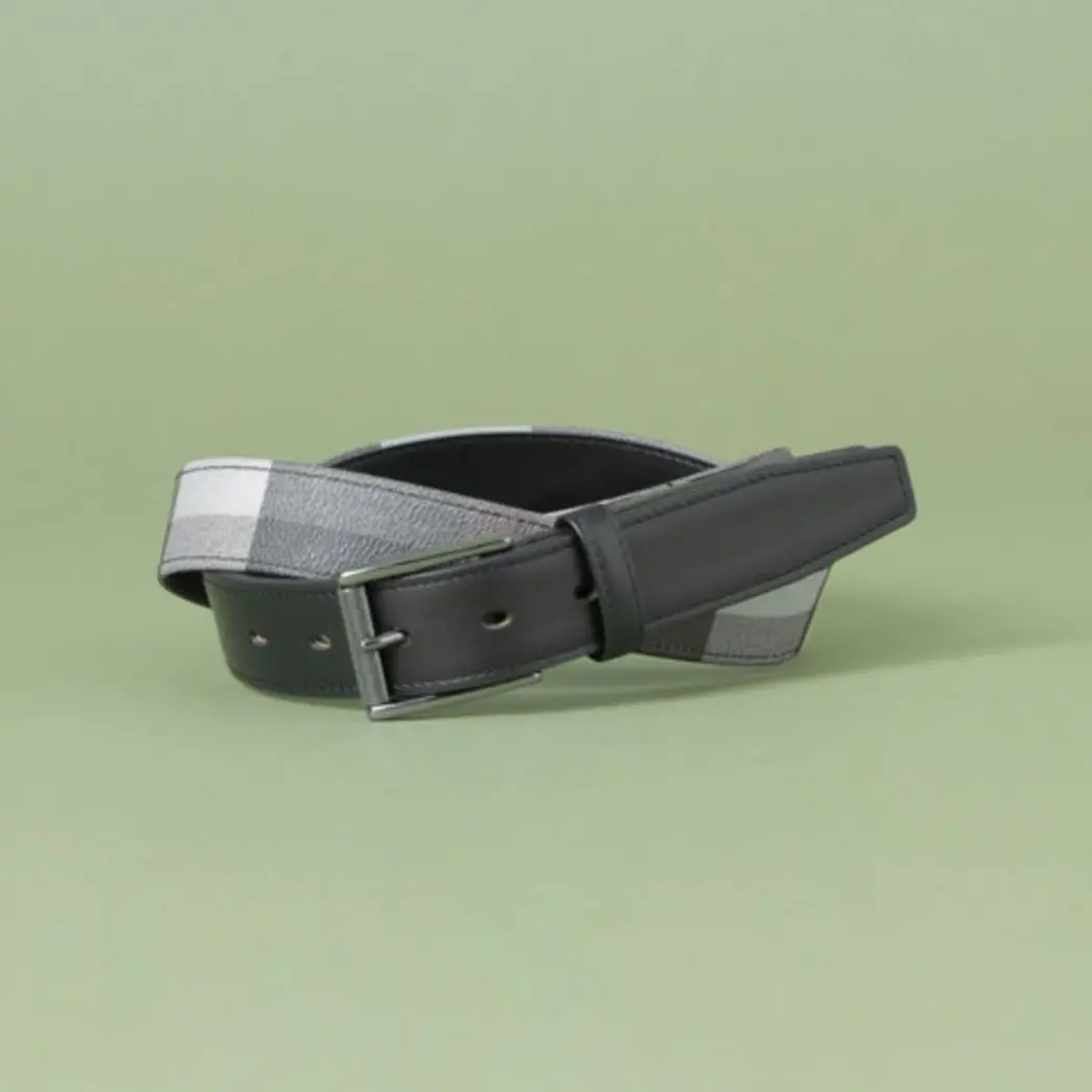 【新品　タグ】BLACK LABEL CRESTBRIDGEブラックベルト　牛革 ベルト/サスペンダー｜ブラックレーベル・クレストブリッジ