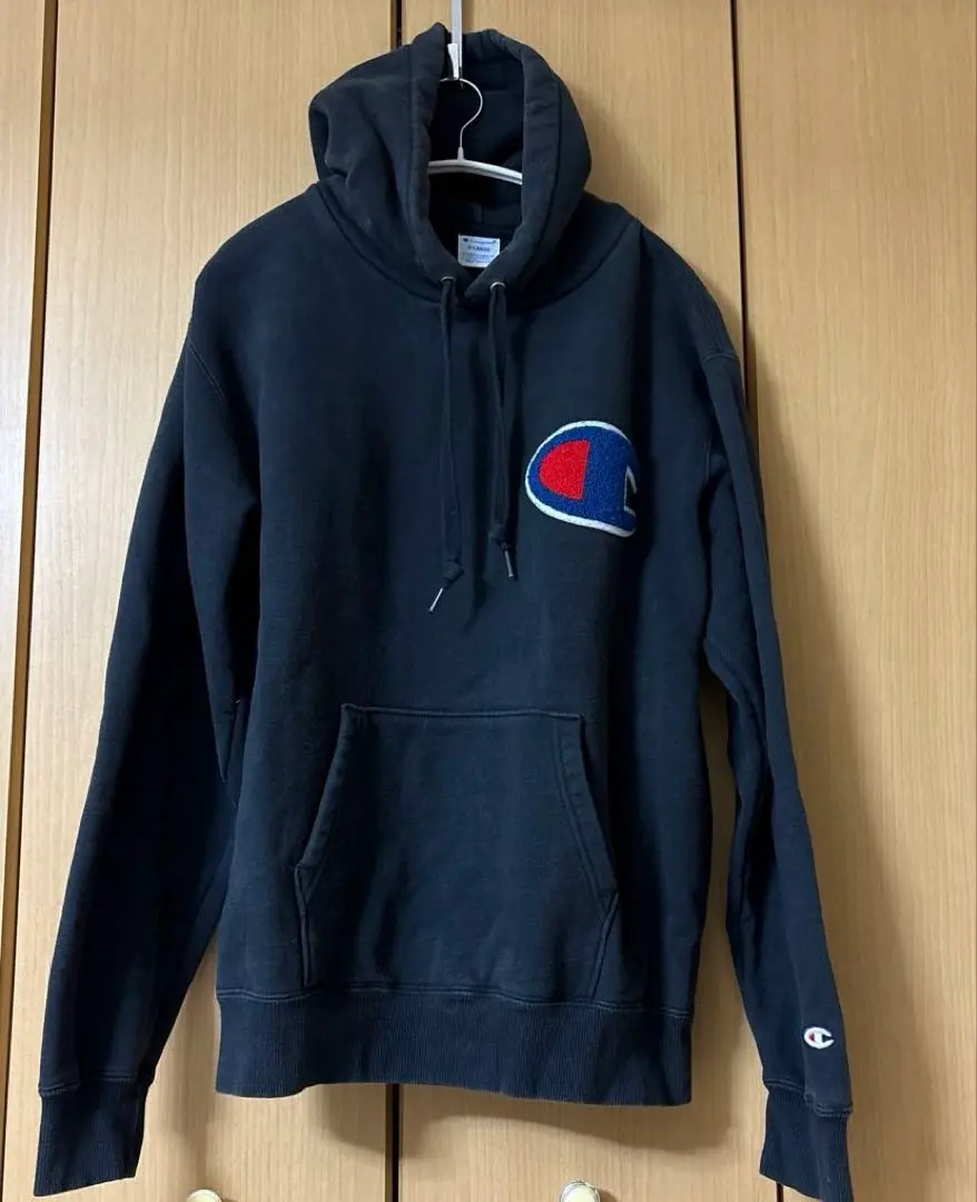 Thumbnail of Champion Pullover Sweat Hoodie XL Black Heavyweight Unisex