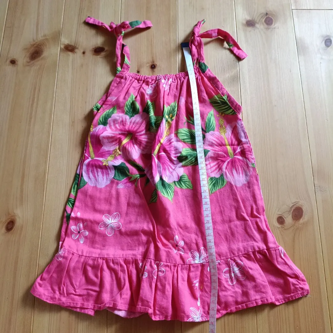 Thumbnail of Pink Hibiscus Print Dress 80cm Hawaiian Hula Dance