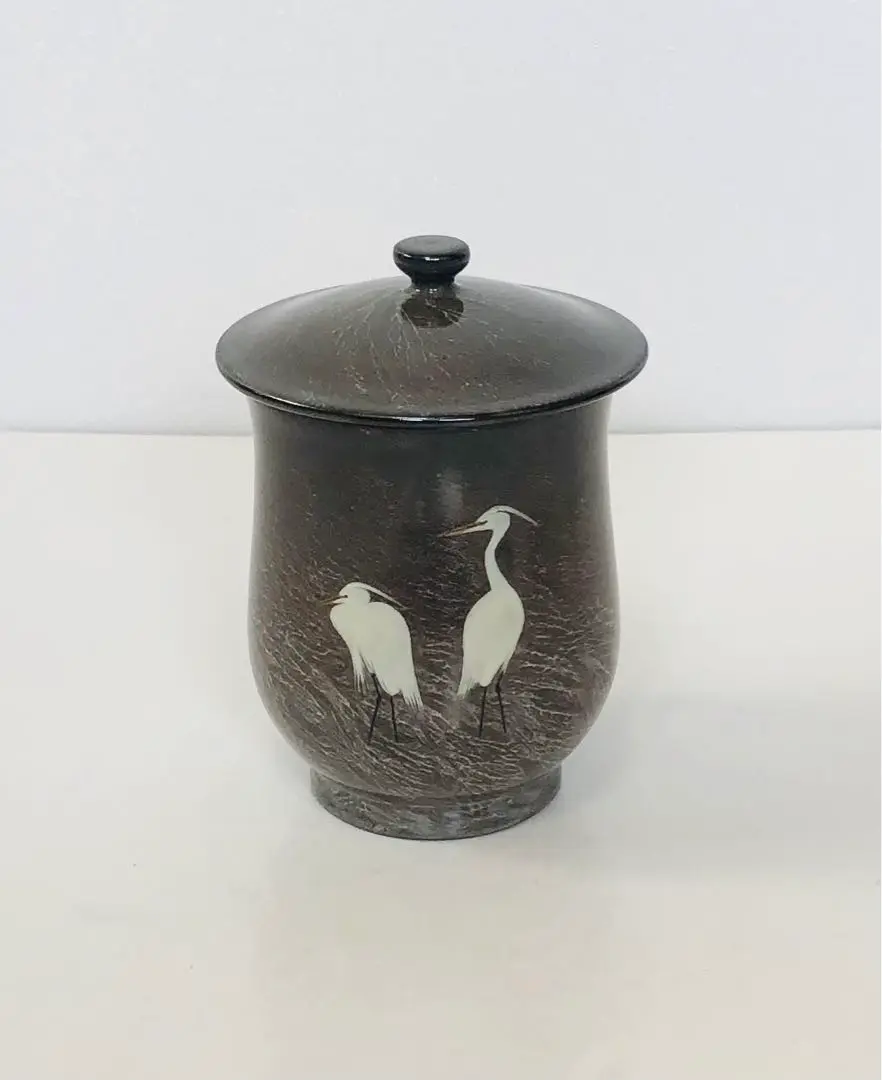 茶道具　臥牛窯　十三代　横石臥牛作　白鷺文　香合　共箱　Z　8496 2025年最新】横石臥牛 十三代の人気アイテム - メルカリ