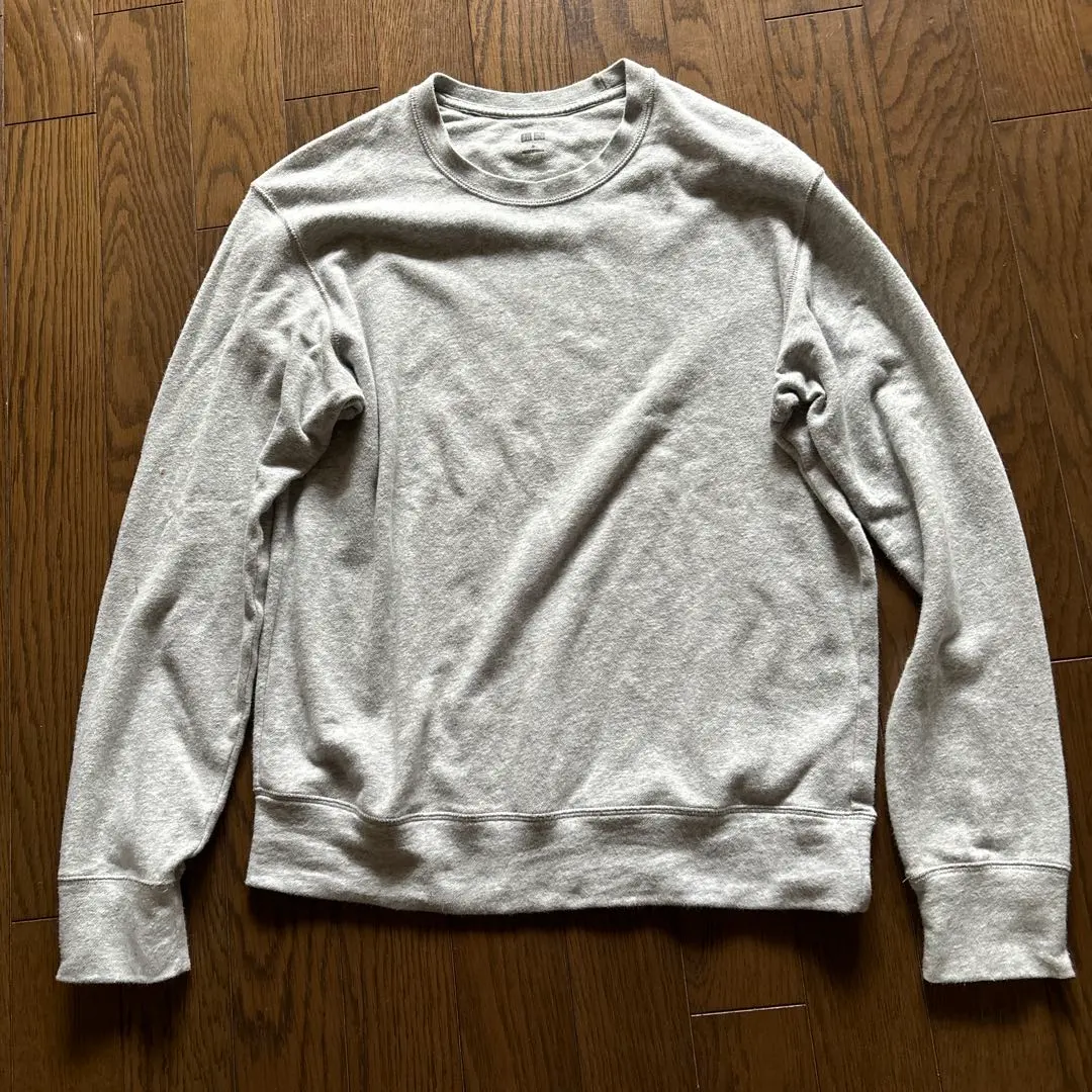 Thumbnail of Gray Crew Neck Sweatshirt, Size S, Sweatshirt, UNIQLO, Uniqlo