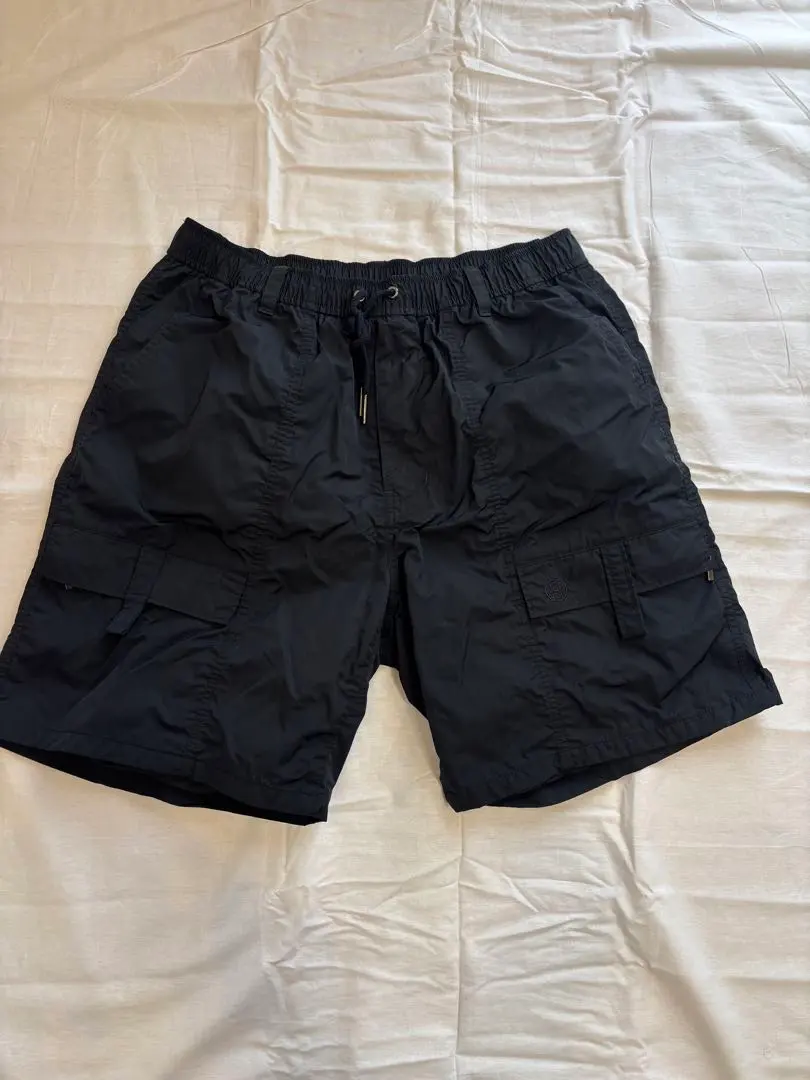 Thumbnail of OBSIDIAN Black Cargo Shorts, Size M
