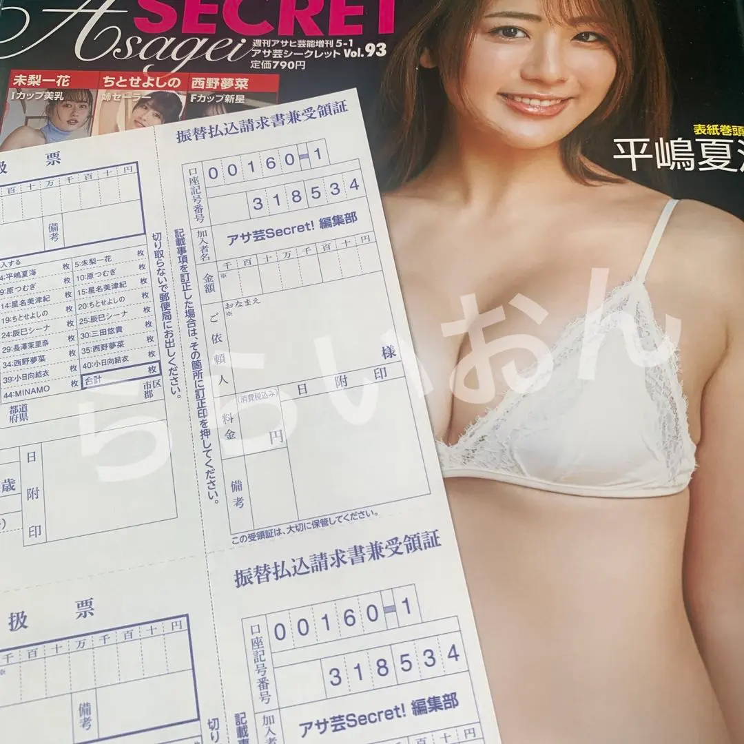 等身大ポスター 平嶋夏海 アサ芸Secret! Vol.63 徳間書店 等身大ポスター 平嶋夏海 アサ芸Secret! Vol.63 徳間書店 - メルカリ