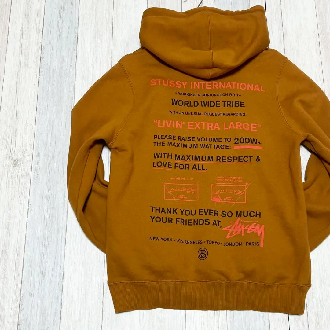 STUSSY International TRIBE パーカー ブラック STUSSY ステューシー TRIBE プルオーバー パーカー R4000PIG23 M