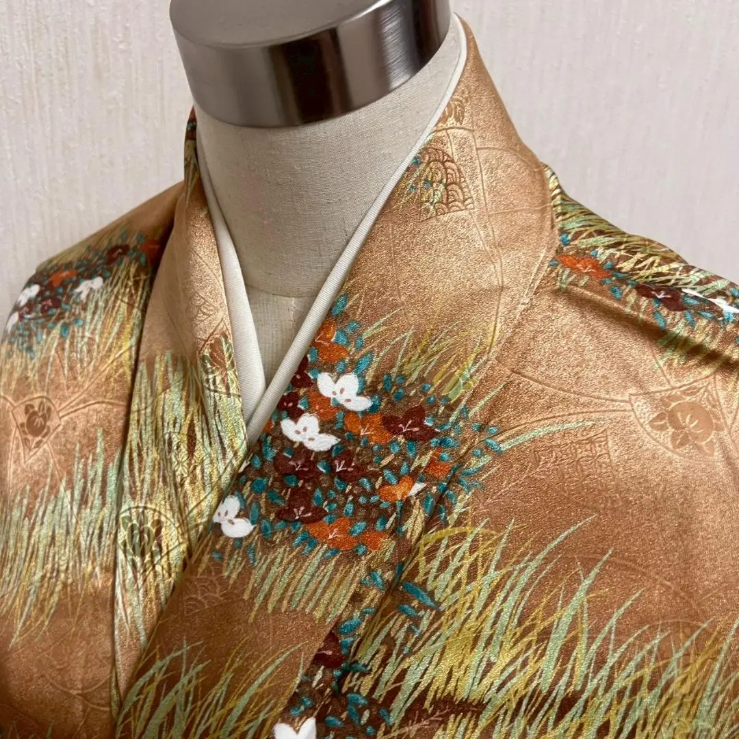 Thumbnail of KJ2228 Washable Kimono Komon (small pattern) Body length 158cm Polyester Synthetic fiber