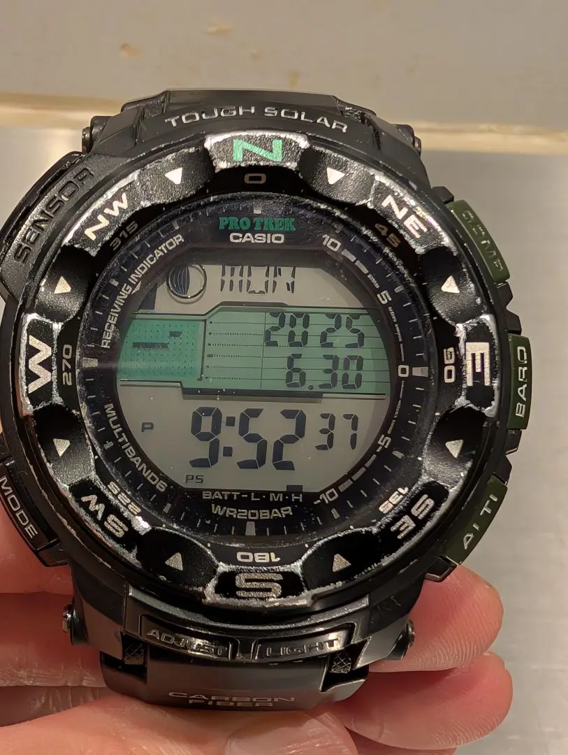 【極美品】CASIO PROTREK PRW-S2500 プロトレック CASIO PROTREK RM series PRW-S2500-1JF カシオ プロトレック RM