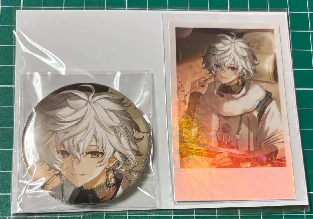 Thumbnail of Murakumo Kagetsu Nijisanji Birthday Goods Can Badge & Cheki-style Card (Unopened)