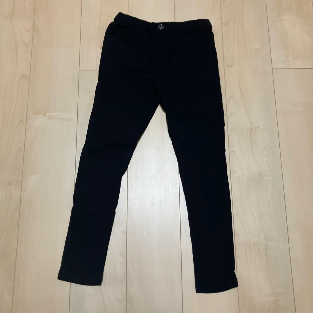 Thumbnail of Kids 150 Fleece-lined Black Elastic Waist Pants, Damaged