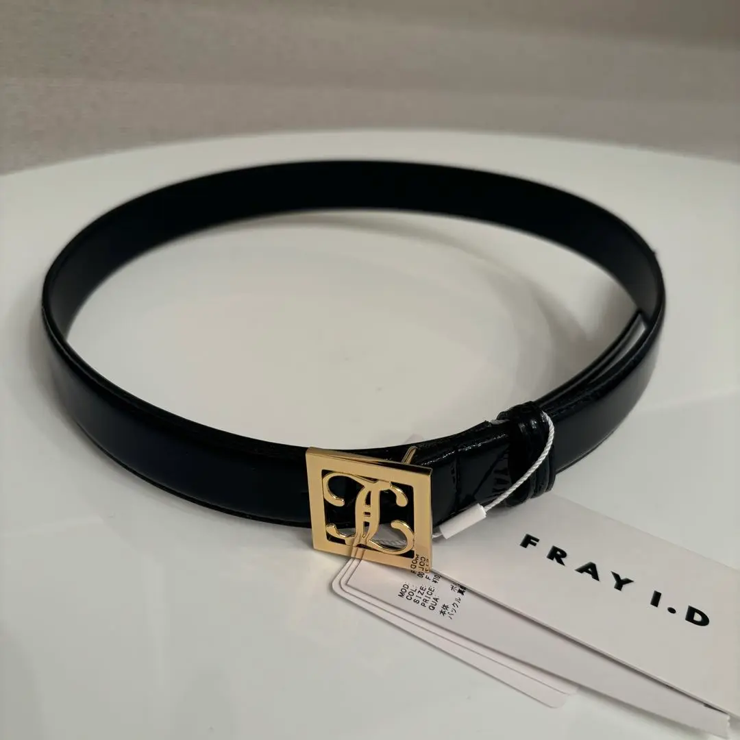 [フレイ アイディー] バックルレザーベルト レディース　BLK バックルベルト（ベルト）｜FRAY I.D（フレイアイディー）の