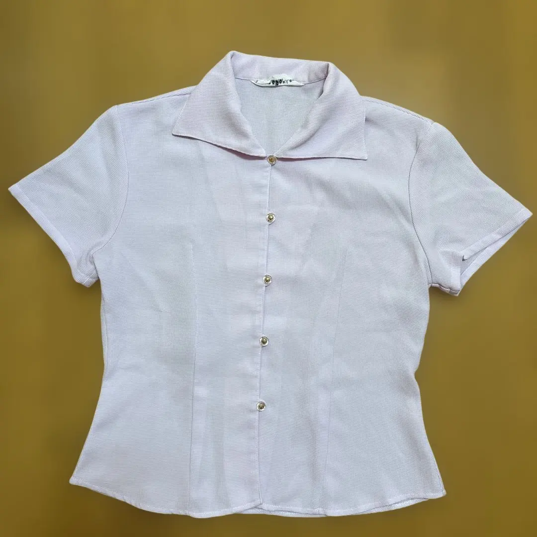 降價！lanapoule 鈕扣可愛襯衫 制服也OK！9號 日本製 的縮圖