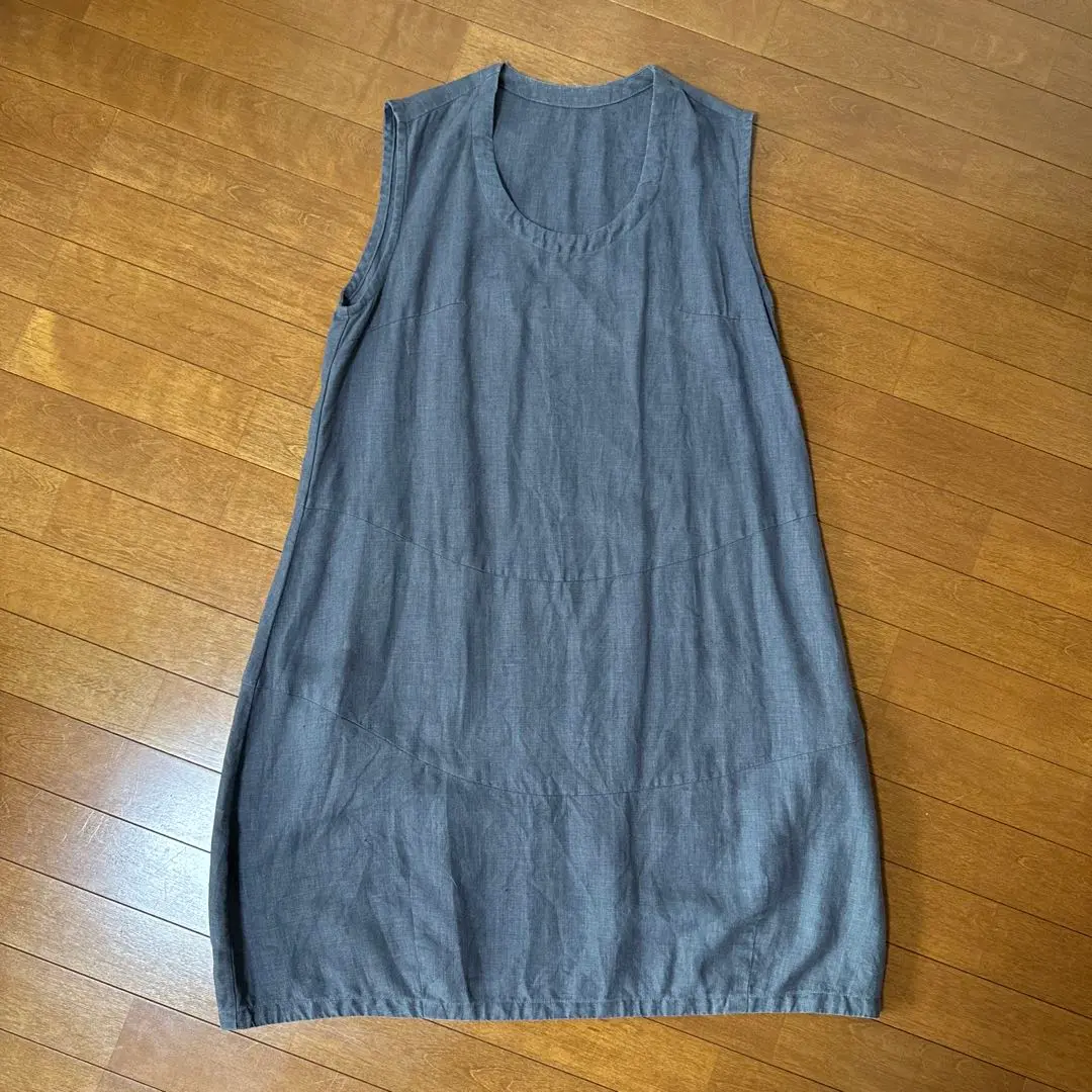 美品 KAGURAYA かぐらや 麻 リネン 100% チュニック ワンピース KAGURAYA リネンワンピース かぐらや チュニック 大きいサイズ 5L
