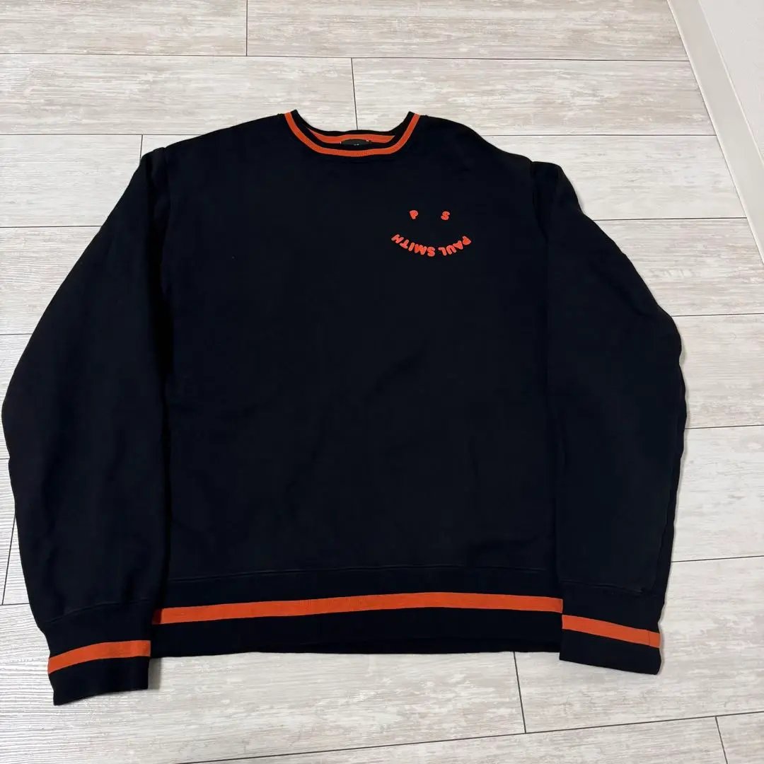美品】Paul Smith スマイリーフェイス ロゴスウェット トレーナーXL