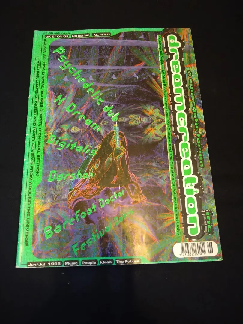 ゴアトランスの名盤 Cosmosis「Synergy」の宣伝用ポスターとおまけ