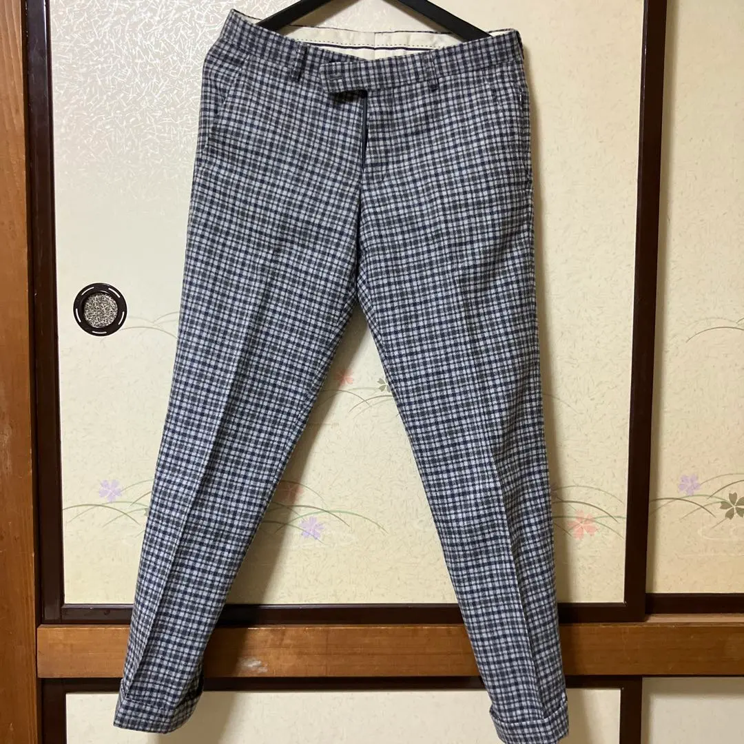 Thumbnail of Checkered slacks, gray and navy