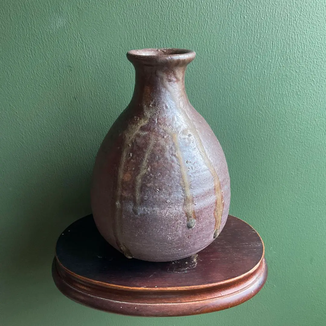 骨董古美術品　南蛮花入　小壺　茶道花道具 Yahoo!オークション -「南蛮 壺」(アンティーク、コレクション