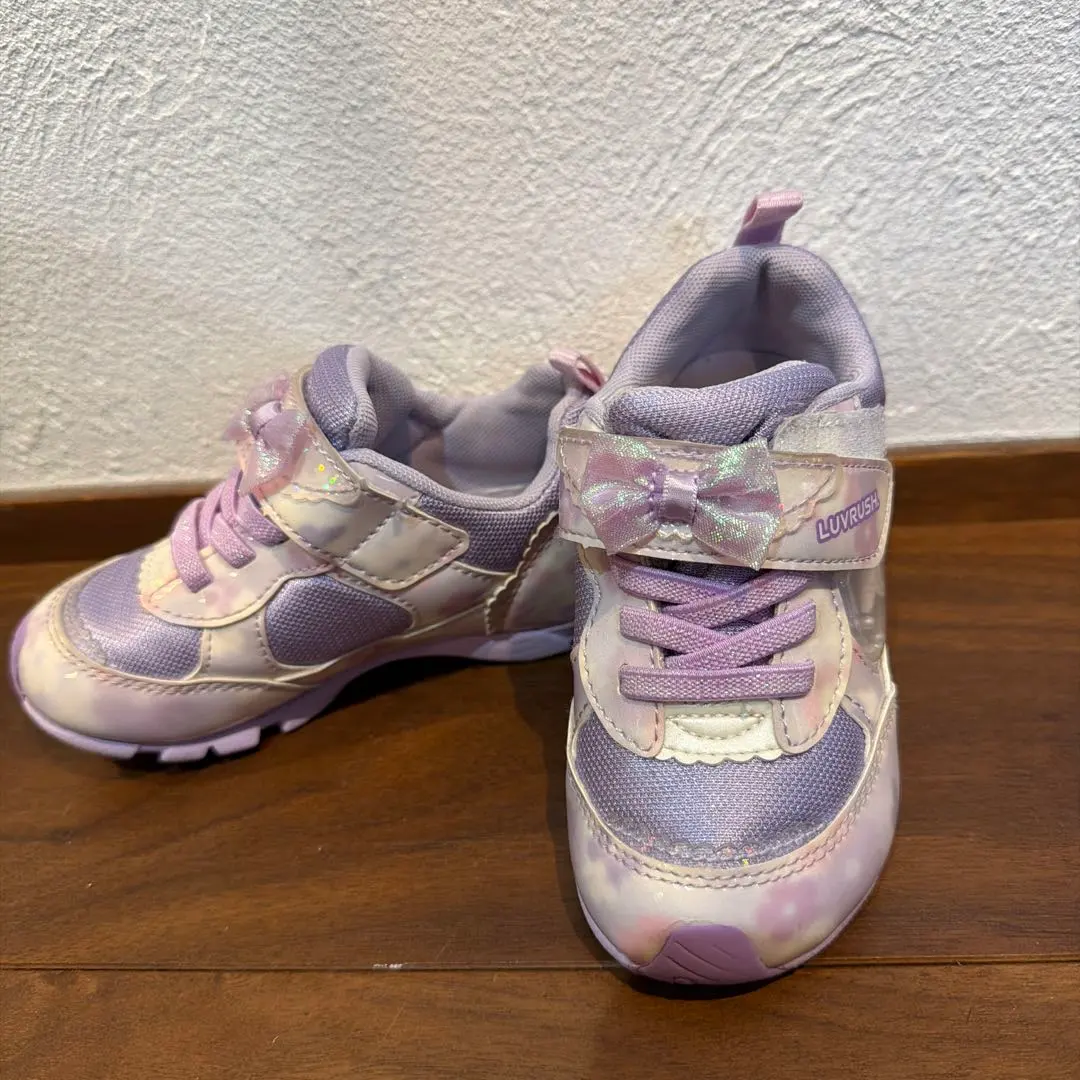 Thumbnail of Luvrush purple sneakers with ribbons