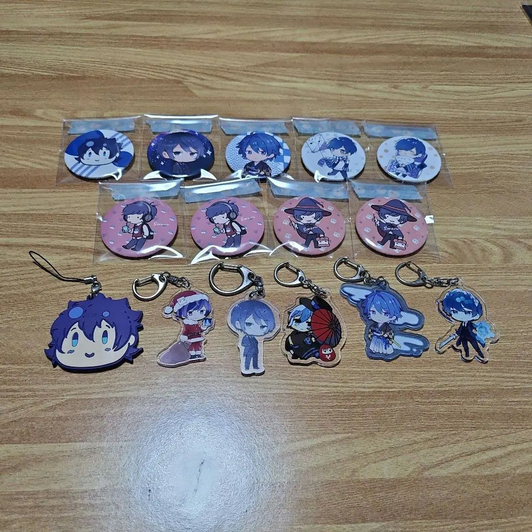 Thumbnail of Sorrra After the Rain Can Badge, Acrylic Keychain, Rubber Strap Set