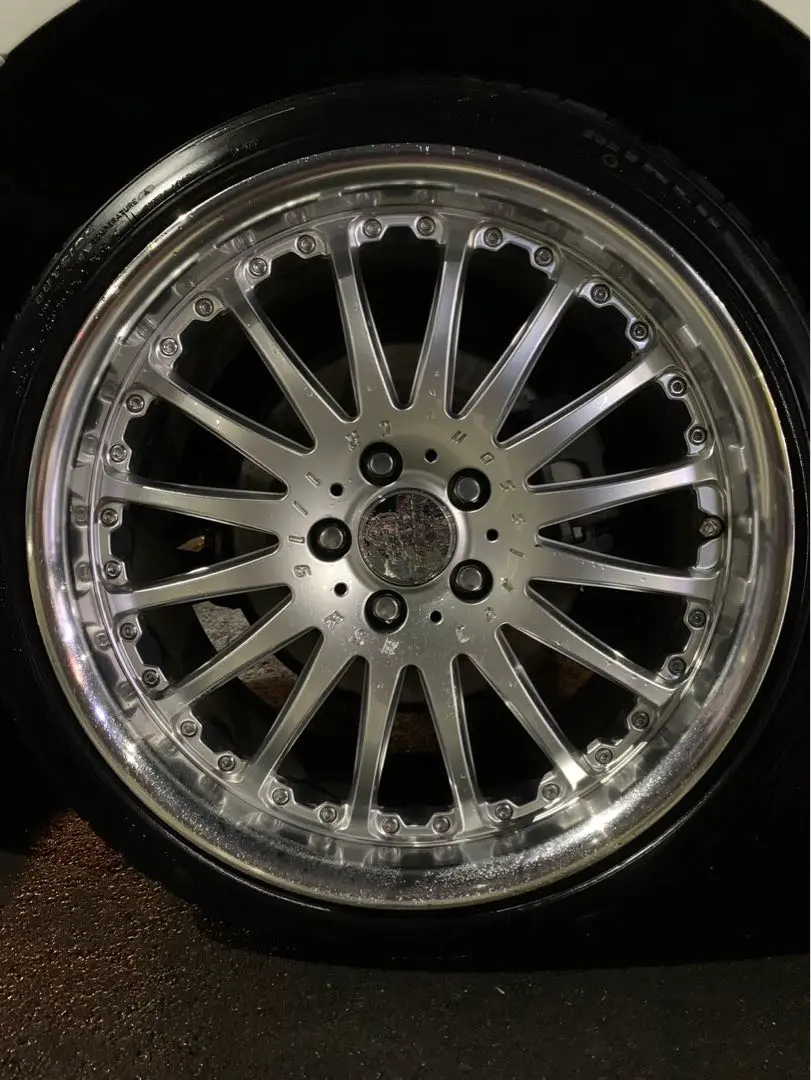 1円スタート！限定カラー カールソン1/16GT グレイエディション 8.5J＆9.5J 5/112＆245/35R19 ベンツ Cクラス W205 などに 美品 1台分 1／16 カールソン 21 4本セットの通販