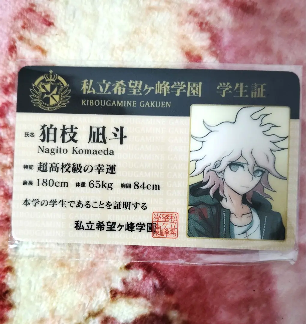 狛枝凪斗　日向創　ナムコナンジャタウン　学生証 Amazon.co.jp: ダンロン 学生証 終里 日向創 狛枝凪斗 : おもちゃ