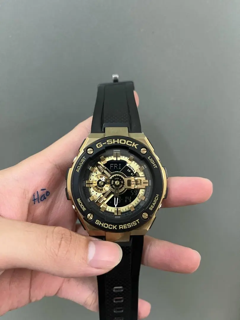 G-Shock G-STEEL GST-400G-1A9 Black and Gold - G-Central G