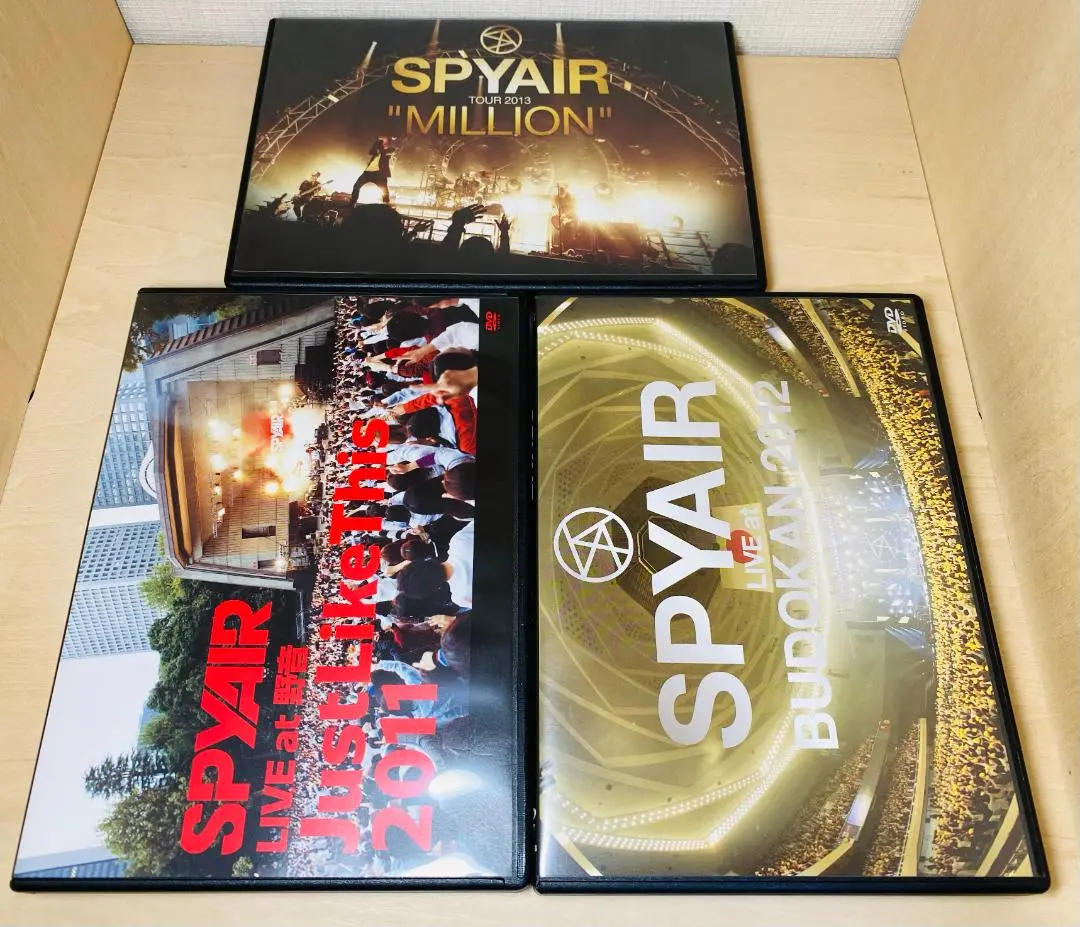SPYAIR DVD 3枚セット LIVE 2012 2015 2016-17 2025年最新】SPYAIR LIVE at 武道館 2012 (DVD) 中古の人気