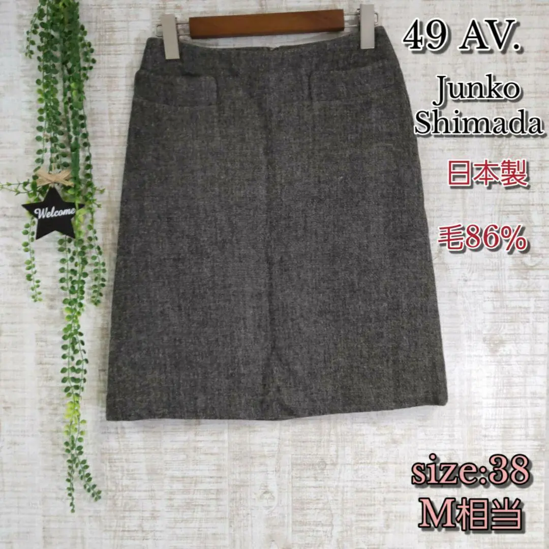 Thumbnail of 【49AV.JUNKO SIMADA】Skirt 38 Wool 86% Made in Japan Warm