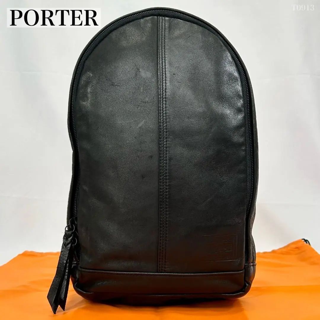 Thumbnail of Excellent Condition: Porter Frank Shoulder Bag Body Bag Leather Black
