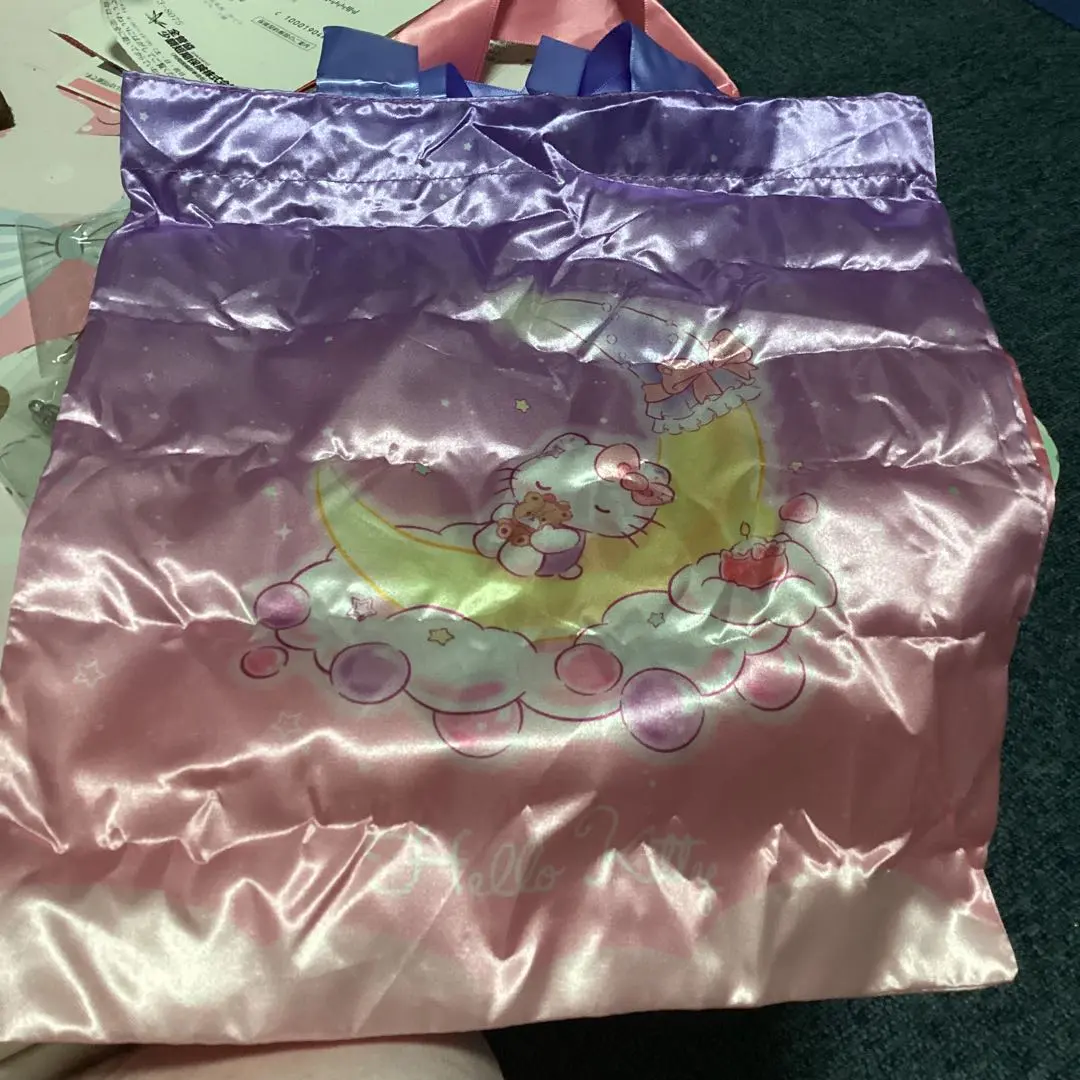 Thumbnail of Sanrio drawstring pouch gacha - Hello Kitty