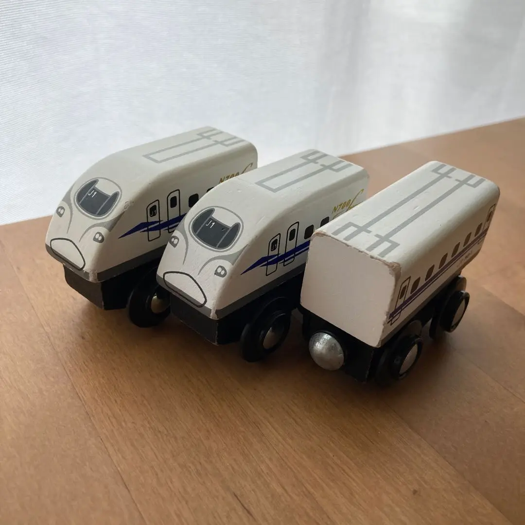 Thumbnail of MOKU TRAIN Shinkansen-style wooden toy, 3-car set