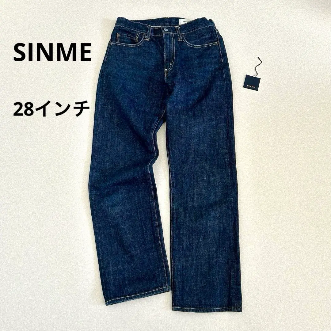 SINME セルビッチストレートデニム 28 美品 SINME セルビッチストレートデニム 28 美品