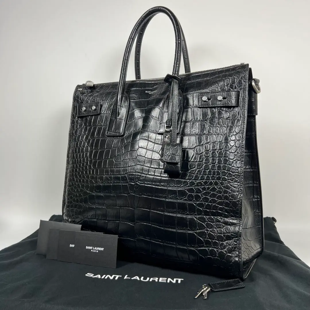 美品✨SAINT LAURENT サックドジュール ラージ クロコ ブラック 楽天市場】SAINT LAURENT 【サンローラン】サック・ド・ジュール