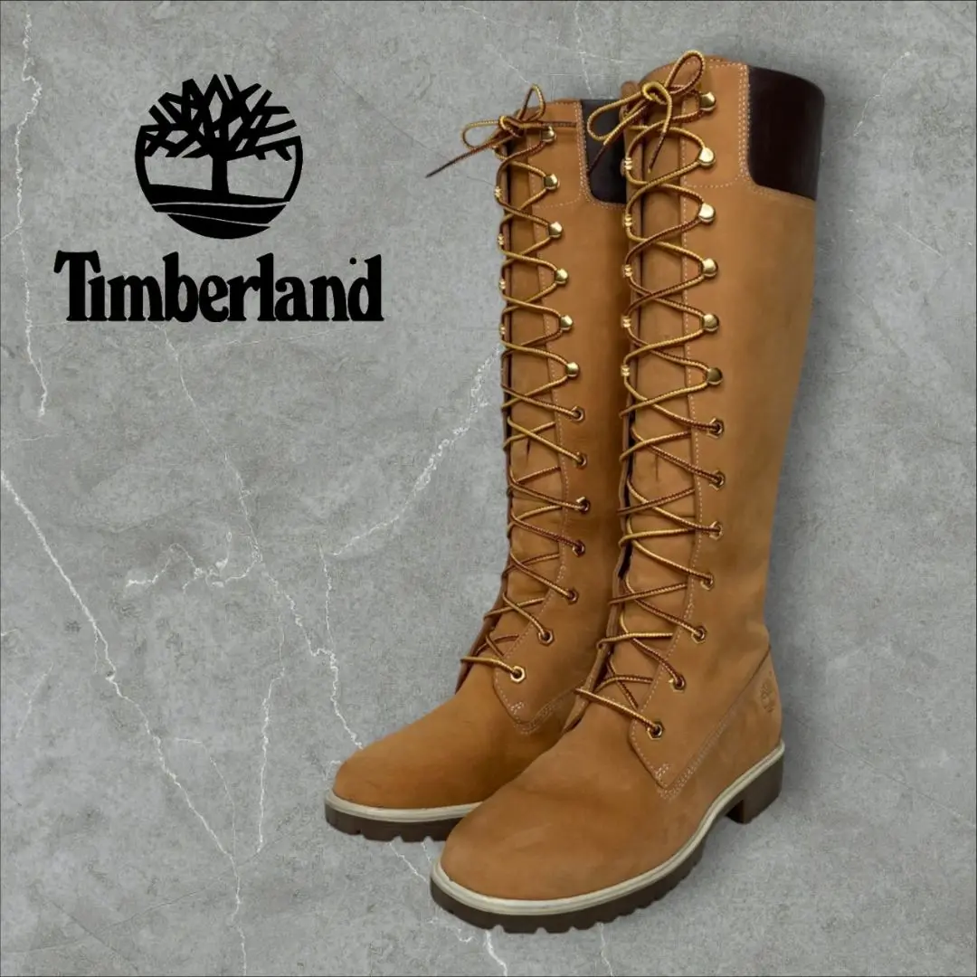 人気★追跡有 Timberland 14インチ ロングブーツ レースアップ Timberland(ティンバーランド) ロングブーツ(レディース) - 海外