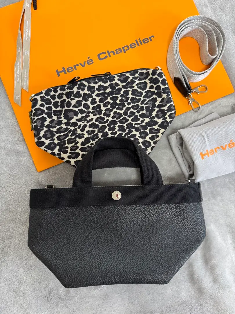未使用　エルベシャプリエ　 2701c ノワール　1659z エルベシャプリエ Herve Chapelier 1659Z (ナイロンストラップL