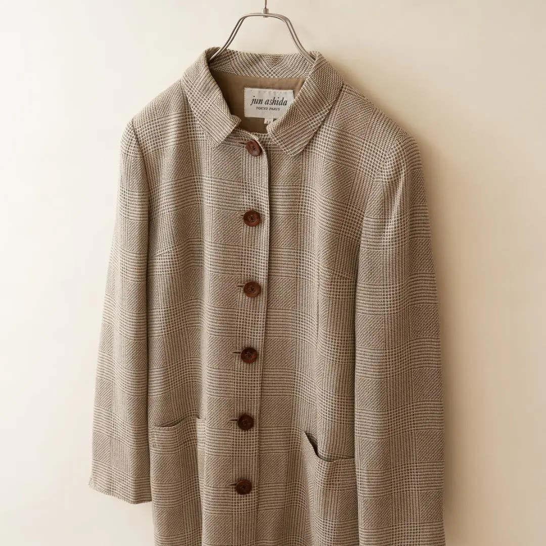 ジュンアシダ チェック柄 ベージュ 七分袖 ワンピース 7号 美品 楽天市場】ロングワンピース 七分袖 レディース 刺繍 花柄 袖