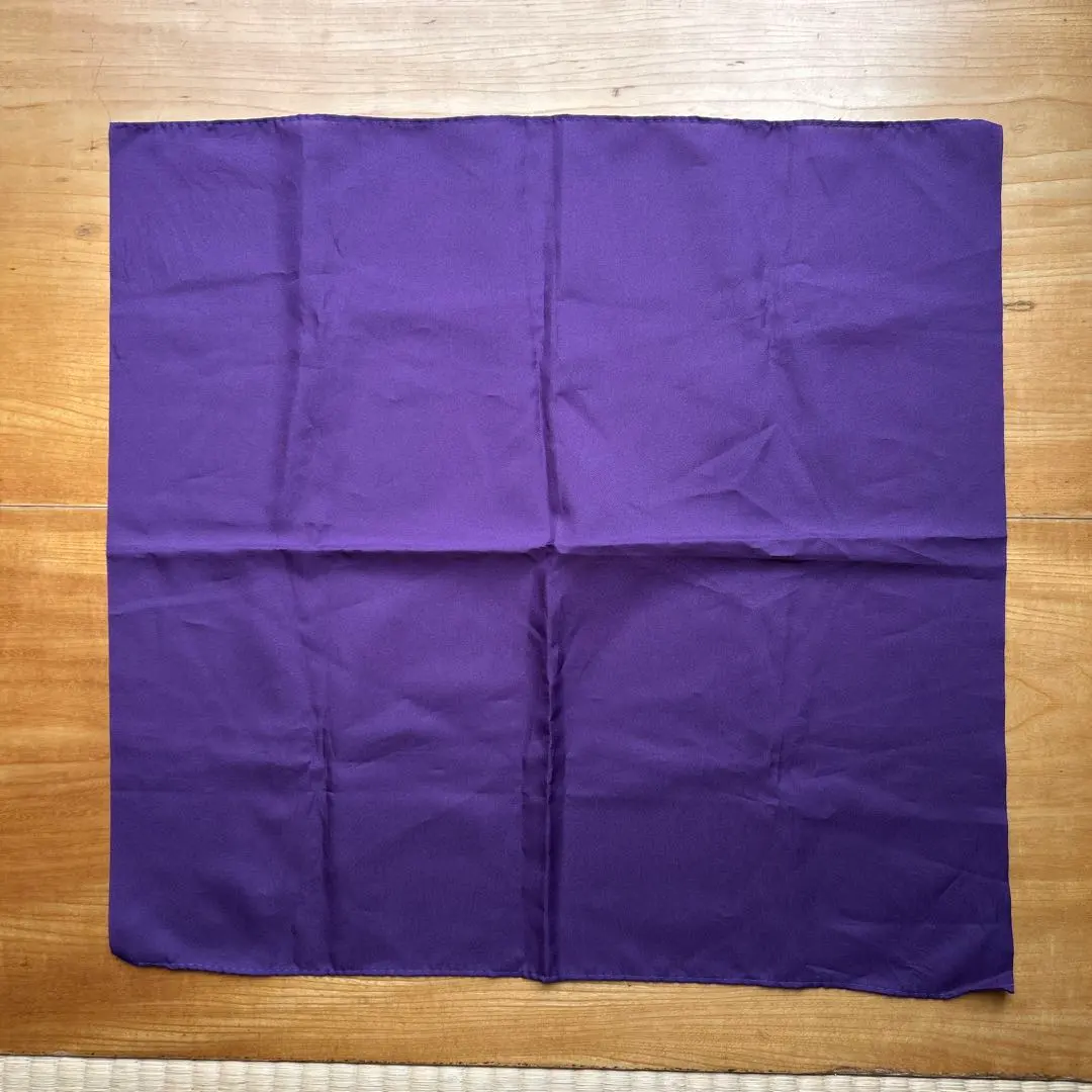 Thumbnail of Plain purple furoshiki (wrapping cloth), 45 x 47cm