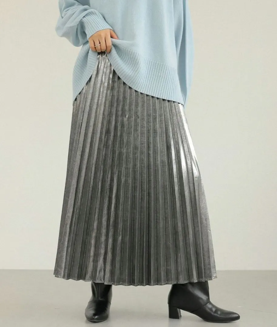 Thumbnail of New LEPSIM Glitter Pleated Skirt