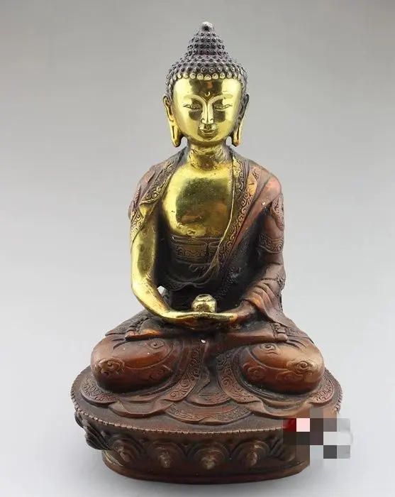 Thumbnail of Bronze statue, Buddha statue, Buddhist art, Shakyamuni Buddha statue, Buddhist temple dedication, ornaments, crafts, figurines