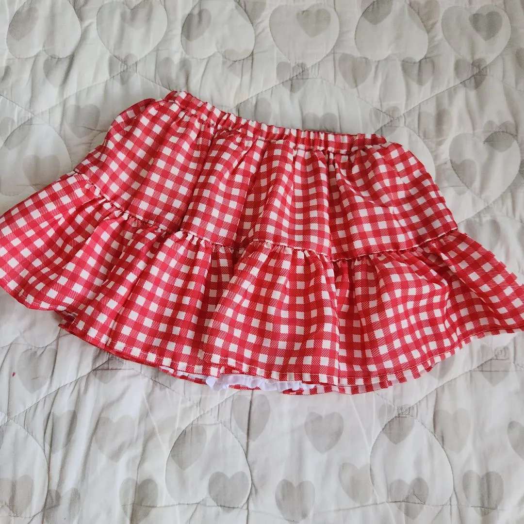 Thumbnail of Birthday futafuta Checkered Skirt Pants Skirt 95 size