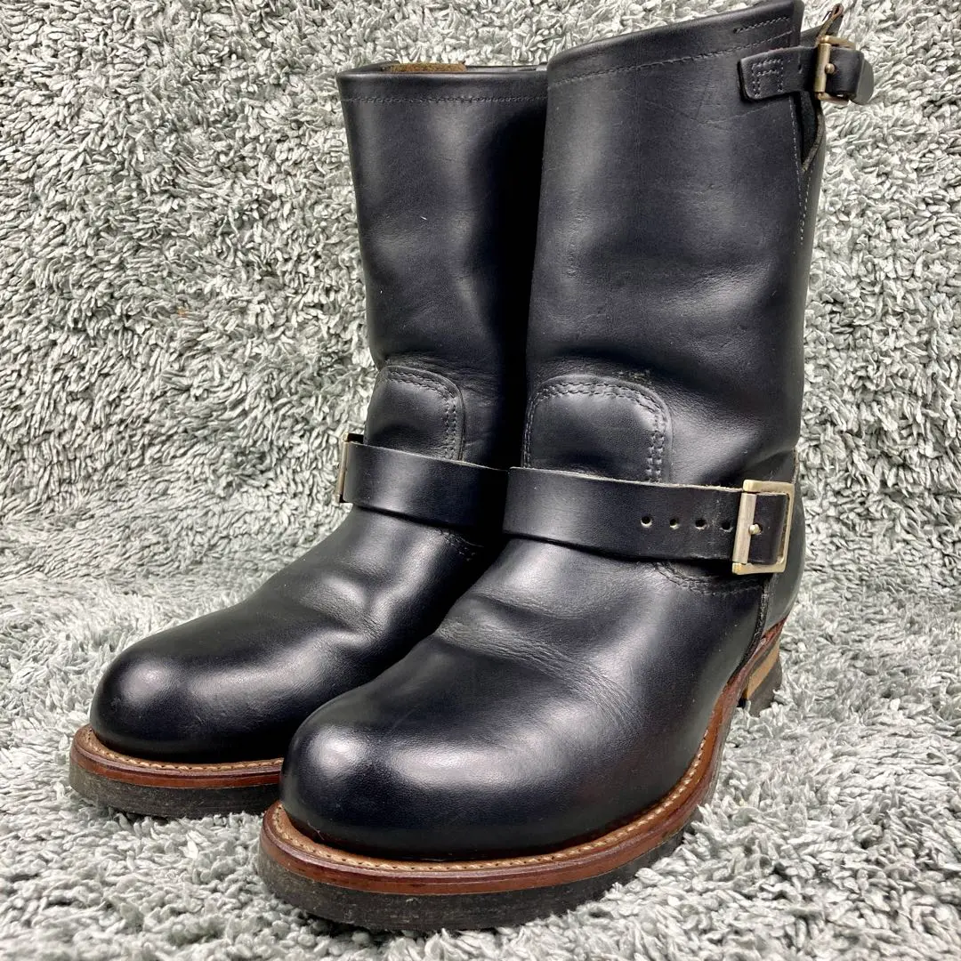 7D 美品 11年】レッドウィング 9085 エンジニア 黒 ブラック