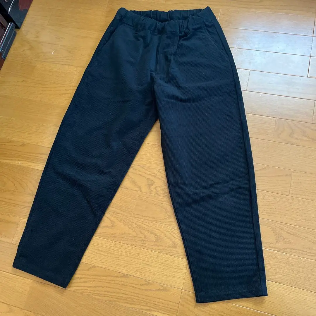 MUJI LABO　コーデュロイ ブラック ジャケット・パンツ・コート セット MUJI LABO コーデュロイ ブラック ジャケット・パンツ・コート