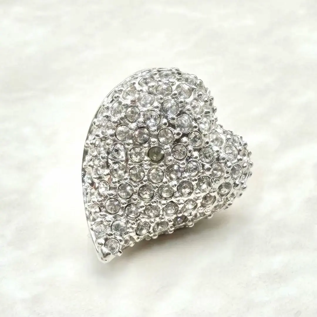 Thumbnail of Excellent Condition Swarovski Pin Brooch Pave Heart Crystal Brooch