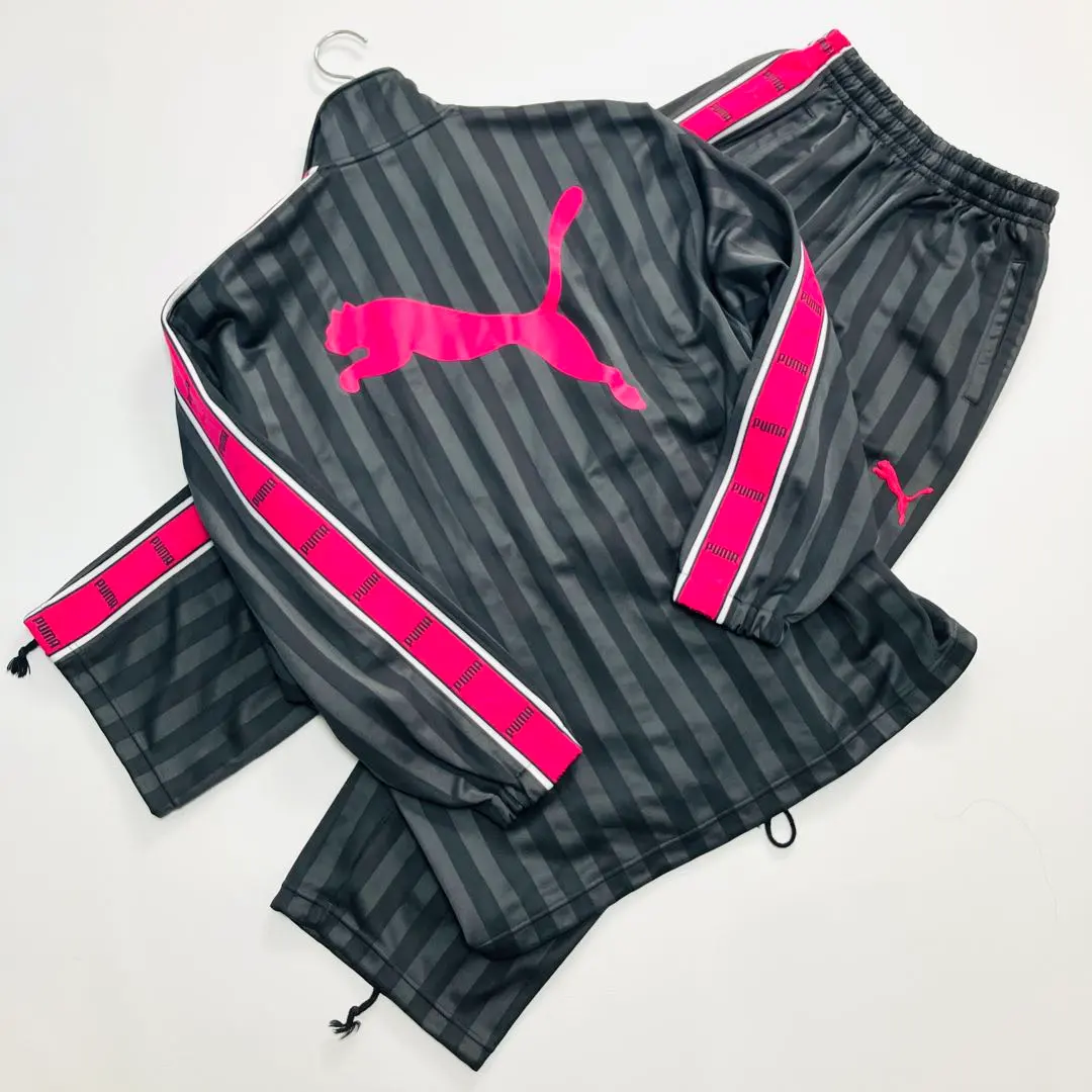 Thumbnail of [Discontinued] Puma Pujee Jersey Set (Top & Bottom) Big Logo Embroidery Pink 90s