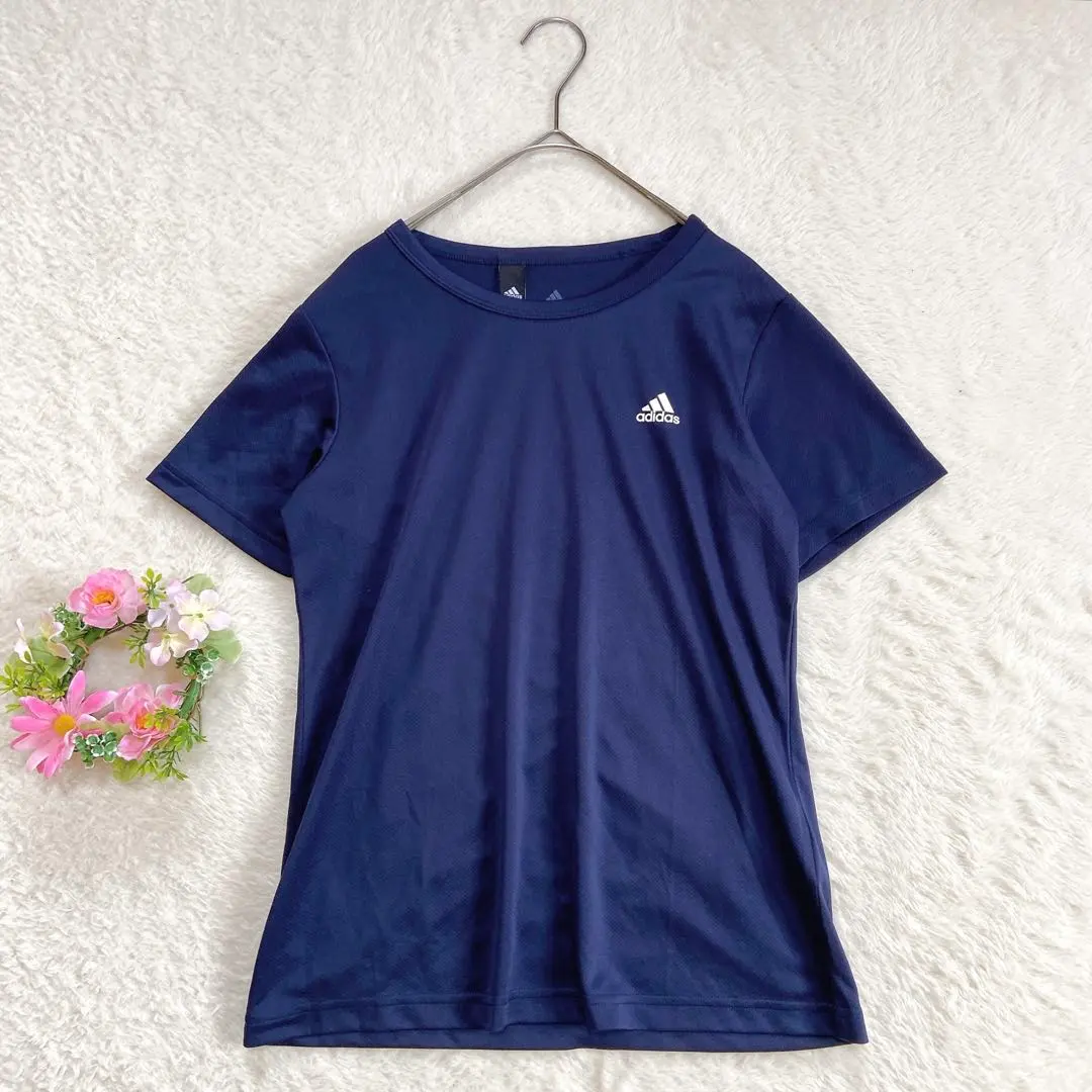 Thumbnail of Excellent Condition ★ 【adidas】 Women's Quick-Drying, Stretch T-Shirt, Navy