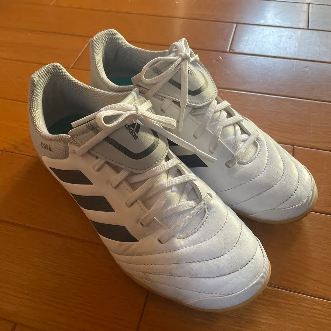 Thumbnail of Adidas soccer shoes, white, 7 US, 24.5 cm
