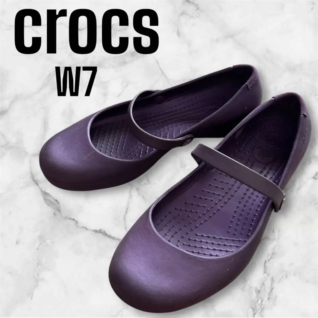 【廃盤品】crocs アリスワーク w7 ブラック 黒 クロックス CROCS シューズ アリス ワーク 20cm ブラック